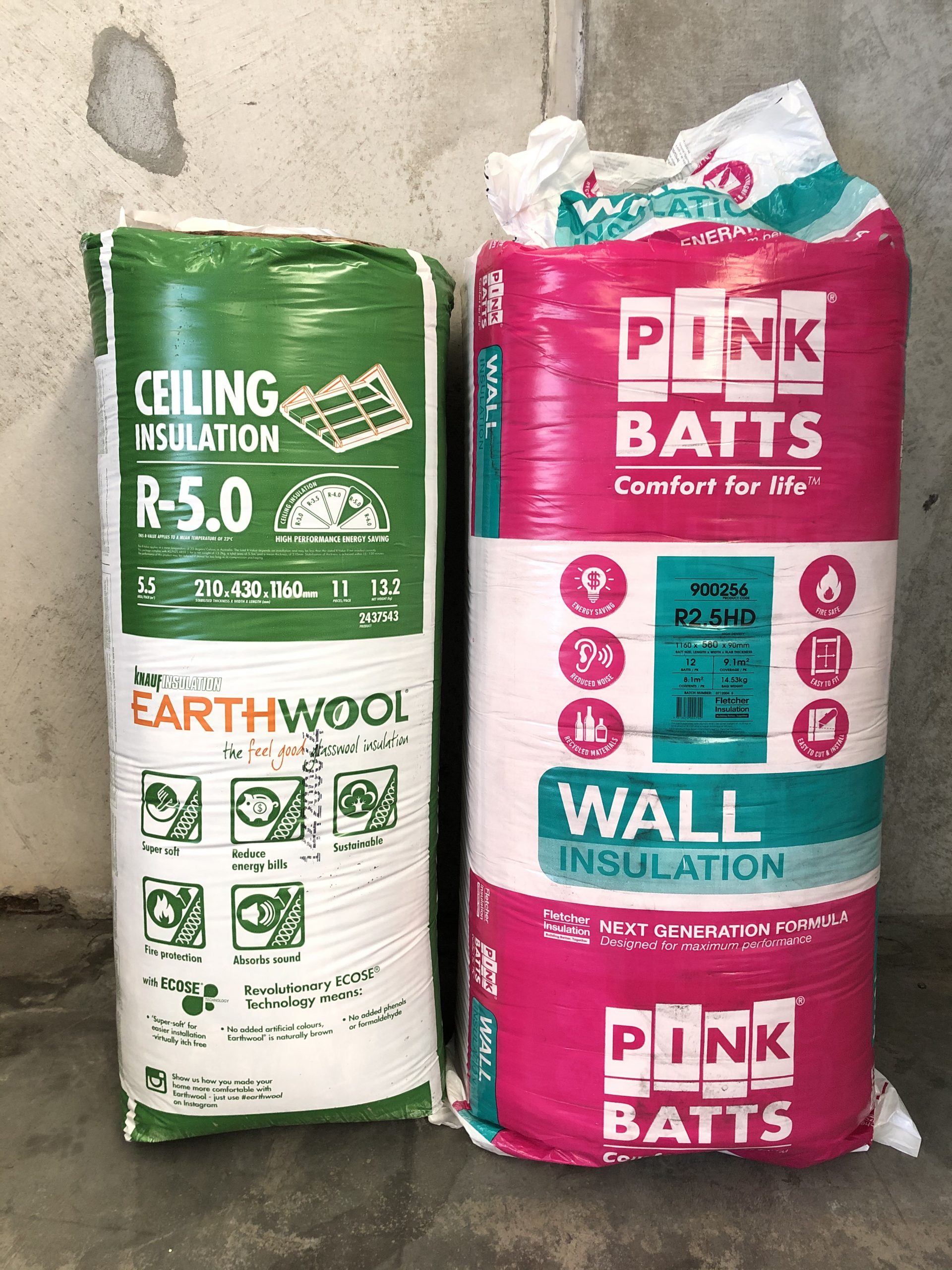 types sizes cheap insulation knauf earthwool fletcher pink batts scaled